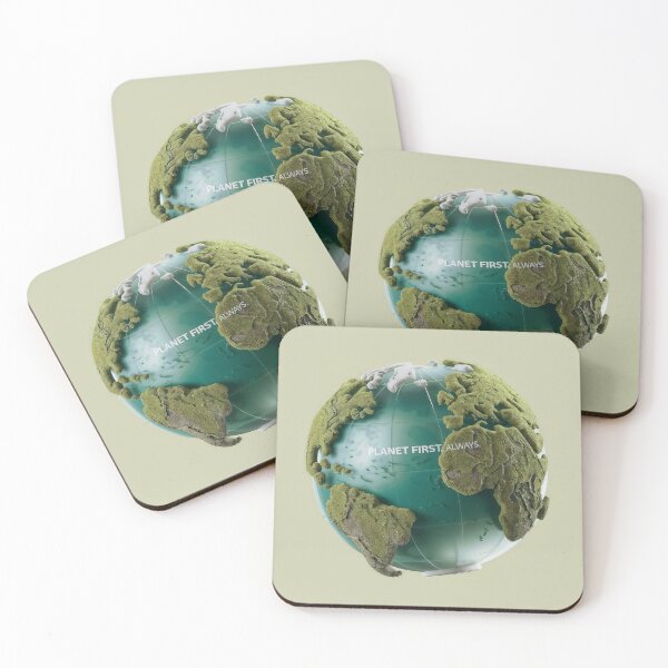 Item preview, Stylized Globe with Green Moss and Eco Friendly Message designed and sold by Creative88Art.