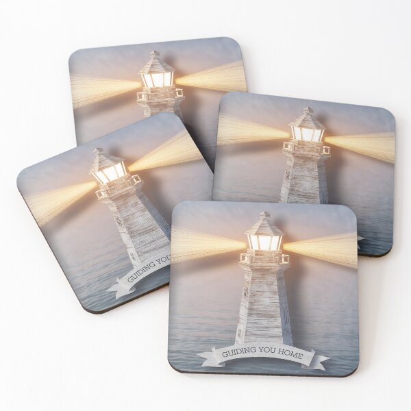 Item preview, Artistic Lighthouse with Radiating Light Beams at Dusk designed and sold by Creative88Art.