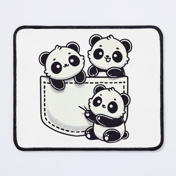 Item preview, For Panda Lovers Cute Kawaii Baby Pandas In Pocket designed and sold by SztylishDesigns.