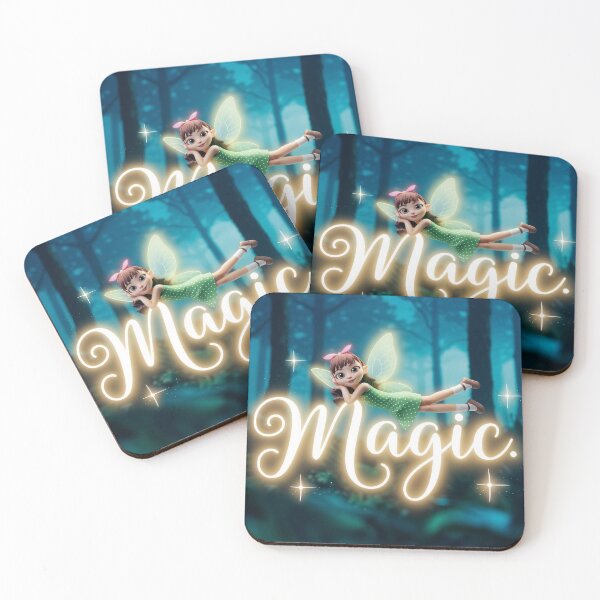 Item preview, Whimsical Fairy with Glowing Wings in Mystical Forest Setting designed and sold by Creative88Art.