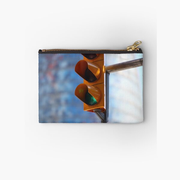 Item preview, green traffic light in the city designed and sold by mrivserg.