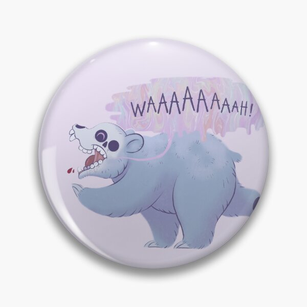 Item preview, Kawaii Zombie Scream Bear 2  designed and sold by JayBirdsBrain.