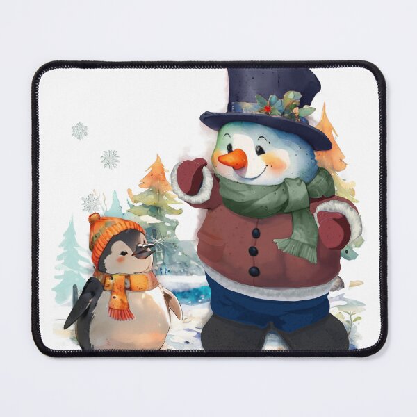 Item preview, Winter Chilly with Snowman with pattern-theme 02 designed and sold by GreyMoonForest.