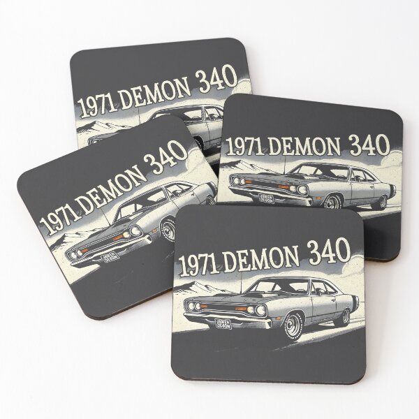 Item preview, 1971 Dart Demon 340 Classic Muscle Car  designed and sold by CreepyCornerArt.