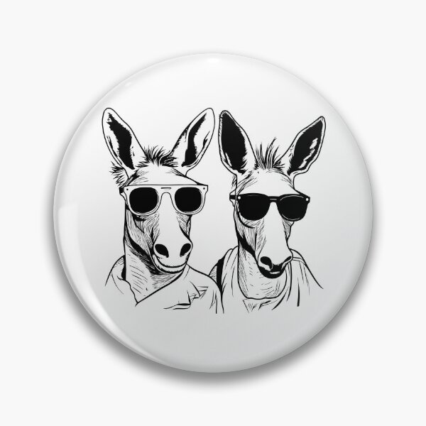 Item preview, Two Awesome Looking Donkeys With Sunglasses designed and sold by PNGShop.