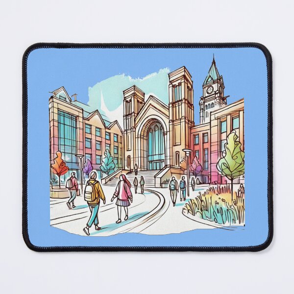 Item preview, York University Campus 3D Sketch - Vibrant Student Life and Architecture designed and sold by PaintMeWorld.