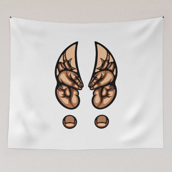 Item preview, Copy of Deer spirit hidden in the hoof line work v2 black designed and sold by Allhandsgraphics.