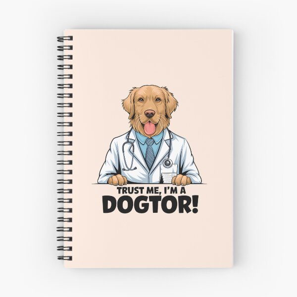 Item preview, Trust me im a dogtor funny golden retriever designed and sold by FriendlyLlama.