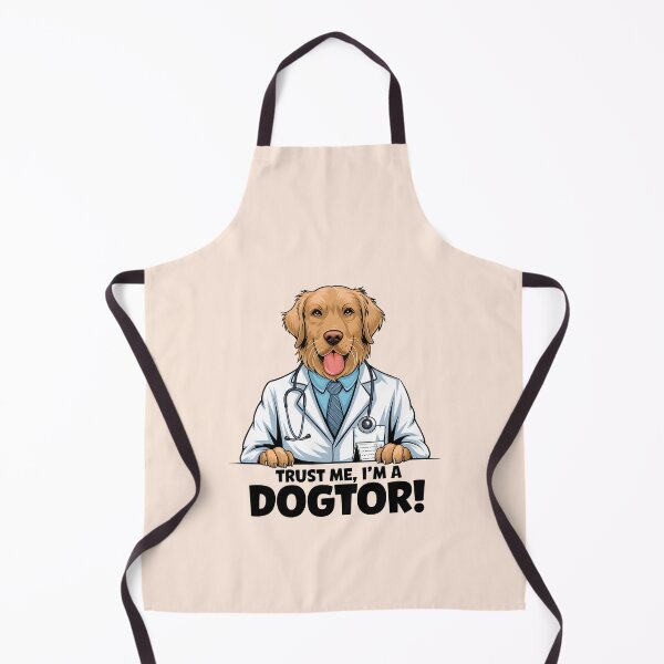 Item preview, Trust me im a dogtor funny golden retriever designed and sold by FriendlyLlama.