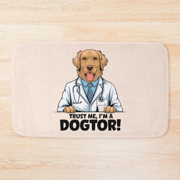 Item preview, Trust me im a dogtor funny golden retriever designed and sold by FriendlyLlama.