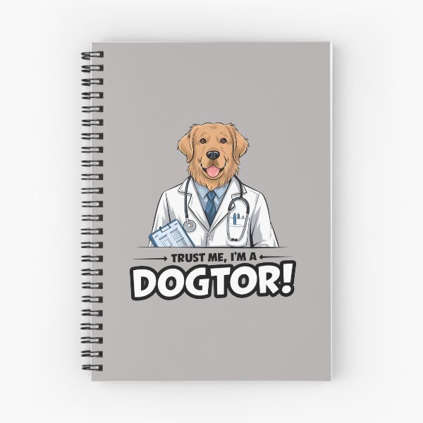 Item preview, Trust me im a dogtor funny golden retriever designed and sold by FriendlyLlama.