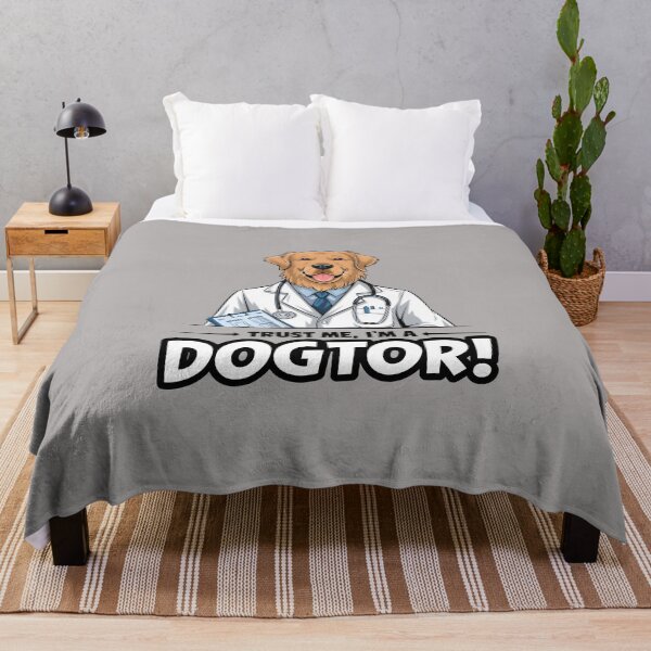 Item preview, Trust me im a dogtor funny golden retriever designed and sold by FriendlyLlama.