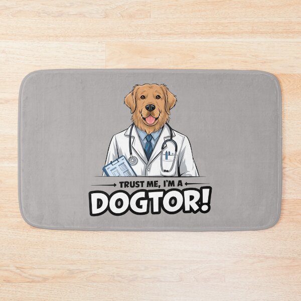 Item preview, Trust me im a dogtor funny golden retriever designed and sold by FriendlyLlama.