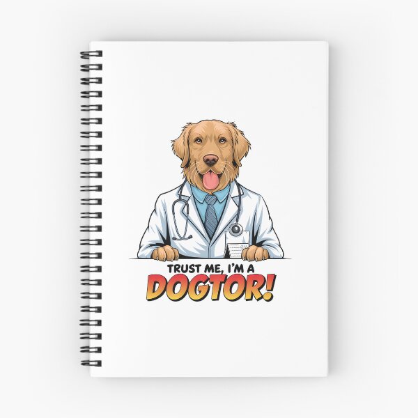 Item preview, Trust me im a dogtor funny golden retriever designed and sold by FriendlyLlama.
