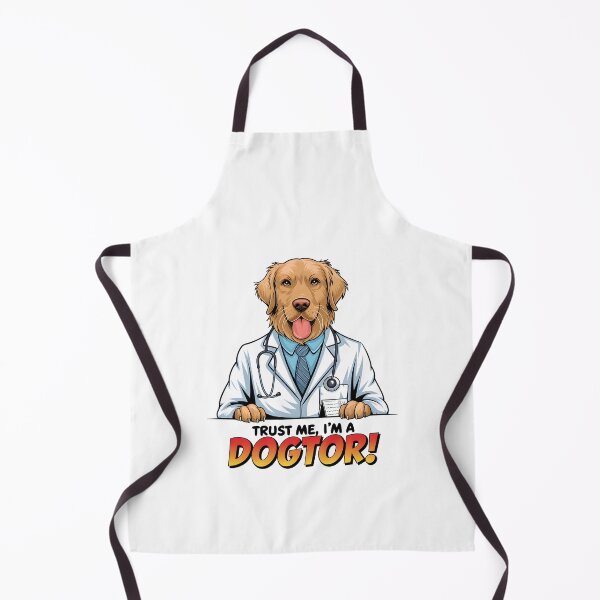 Item preview, Trust me im a dogtor funny golden retriever designed and sold by FriendlyLlama.