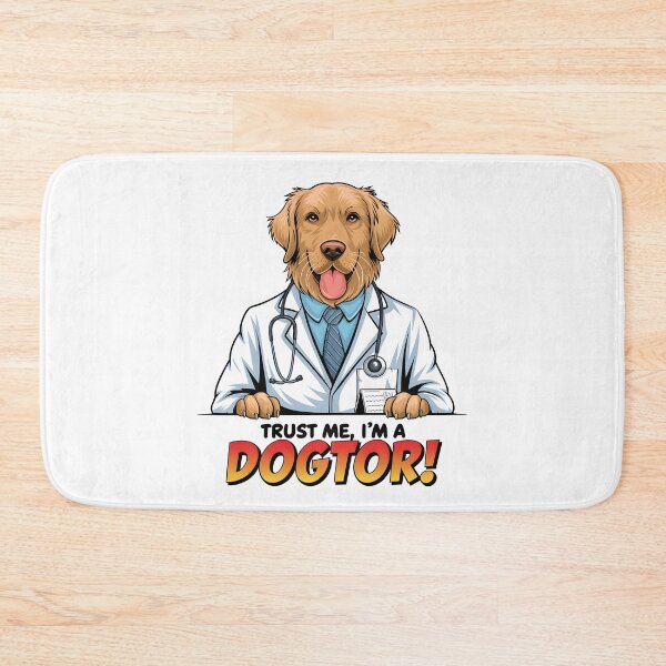 Item preview, Trust me im a dogtor funny golden retriever designed and sold by FriendlyLlama.
