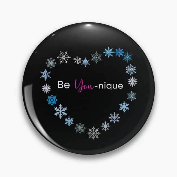 Item preview, Be You-nique snowflake heart designed and sold by IDEAS-4-HUMANS.