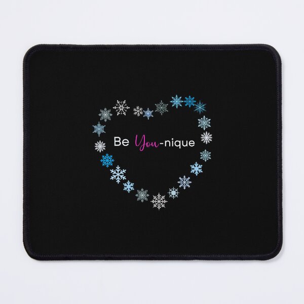 Item preview, Be You-nique snowflake heart designed and sold by IDEAS-4-HUMANS.