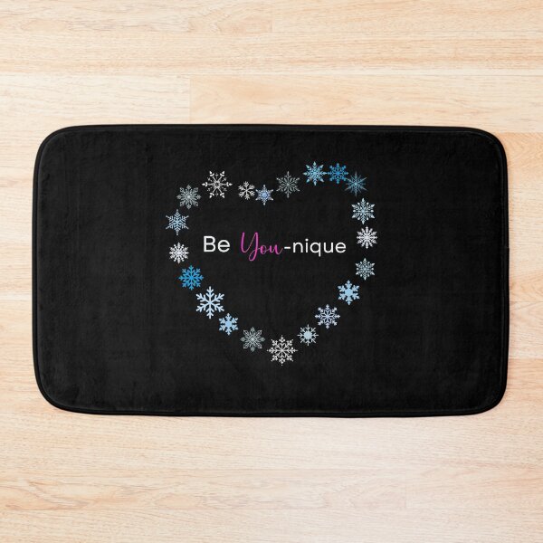 Item preview, Be You-nique snowflake heart designed and sold by IDEAS-4-HUMANS.