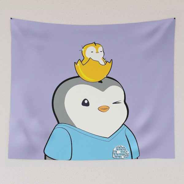 Item preview, Pudgy Penguin Pocket Logo #5971 designed and sold by OpenSeahub.