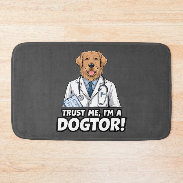 Item preview, Trust me im a dogtor funny golden retriever designed and sold by FriendlyLlama.