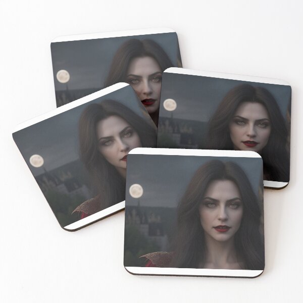 Item preview, Vampire Gothic Girl Behind Moon designed and sold by highplacidity.