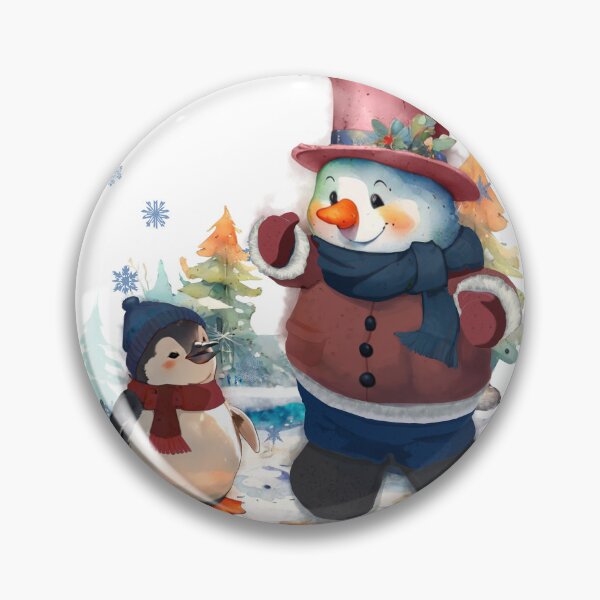 Item preview, Christmas Chilly with Snowman with pattern-theme 01 designed and sold by GreyMoonForest.