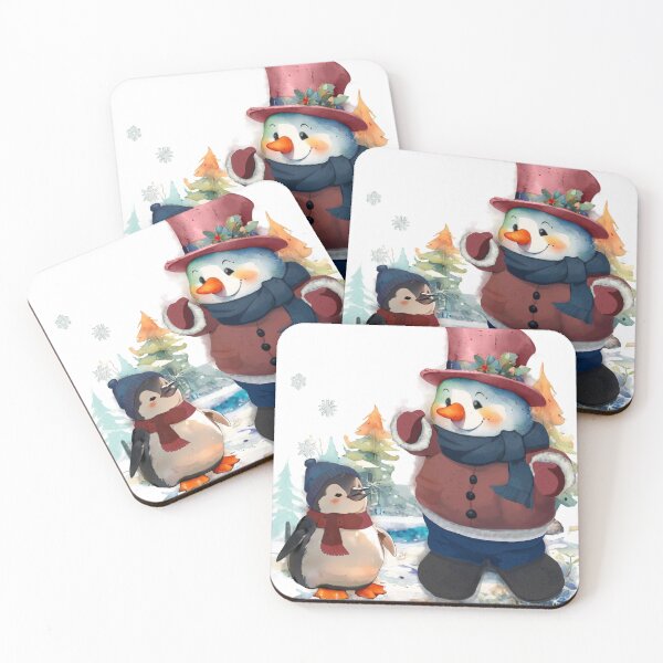 Item preview, Christmas Chilly with Snowman with pattern-theme 01 designed and sold by GreyMoonForest.