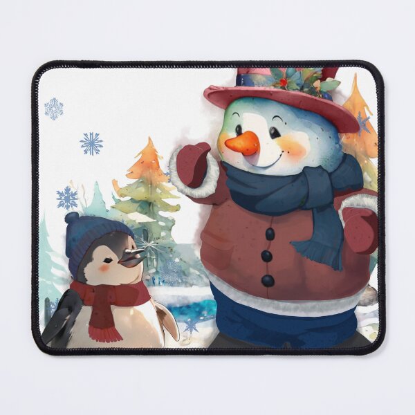 Item preview, Christmas Chilly with Snowman with pattern-theme 01 designed and sold by GreyMoonForest.