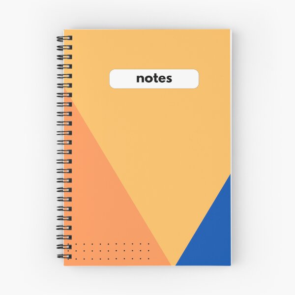 Item preview, Tricolour Triangle Notebook | Colourful Spiral Notebook designed and sold by PrintEveryday.