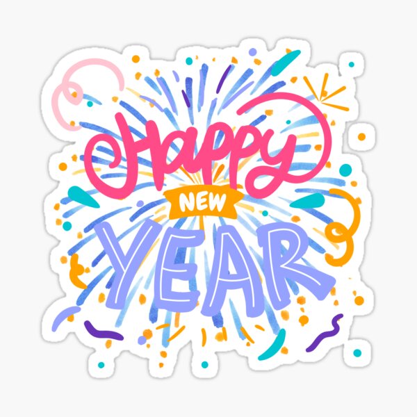 Item preview,  HAPPY NEW YEAR, A beautiful gift you can use over and over. designed and sold by It's Wheelie Cool.