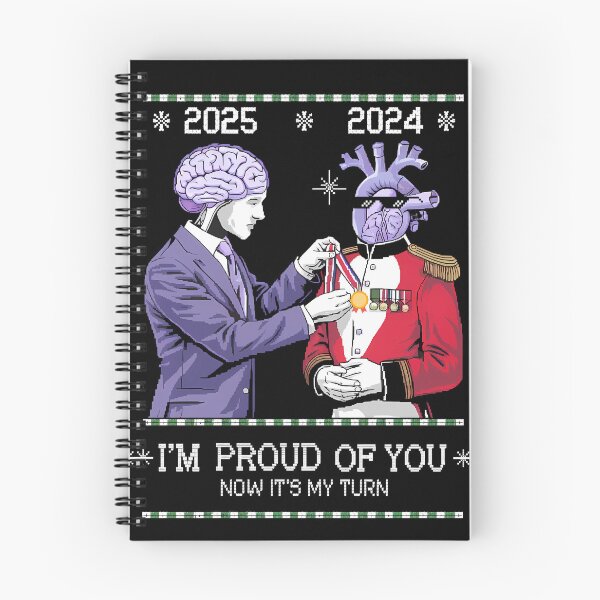 Item preview, I'm Proud of You. Now It's My Turn – Brain and Heart New Year Design designed and sold by FocusedPatterns.