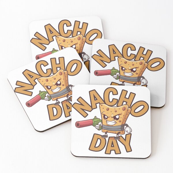 Item preview, Funny 'Nacho Day' Tortilla Chip With A Chilli Gun designed and sold by Kawaiidiss.