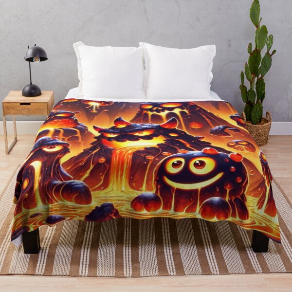 Item preview, Cartoon Lava Monsters in a Molten Chaos designed and sold by Imaginarium of Chaos falcon88 .