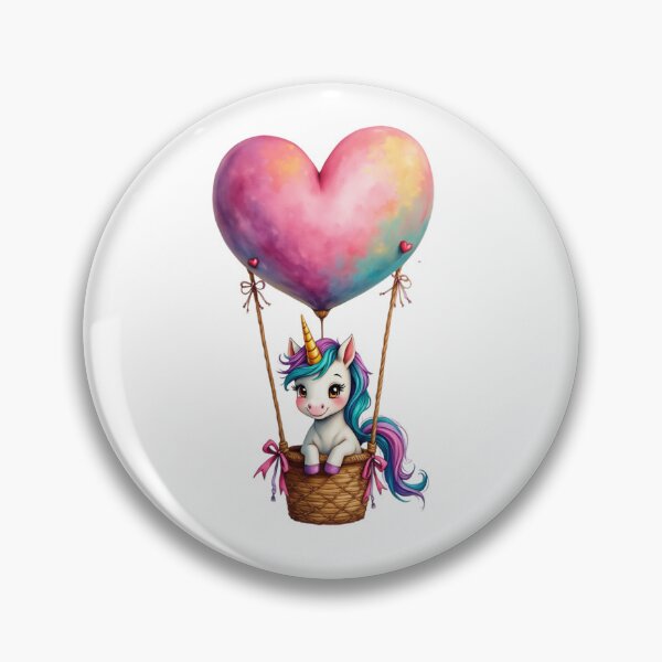 Item preview, unicorn in heart balloon designed and sold by jkrphoto.