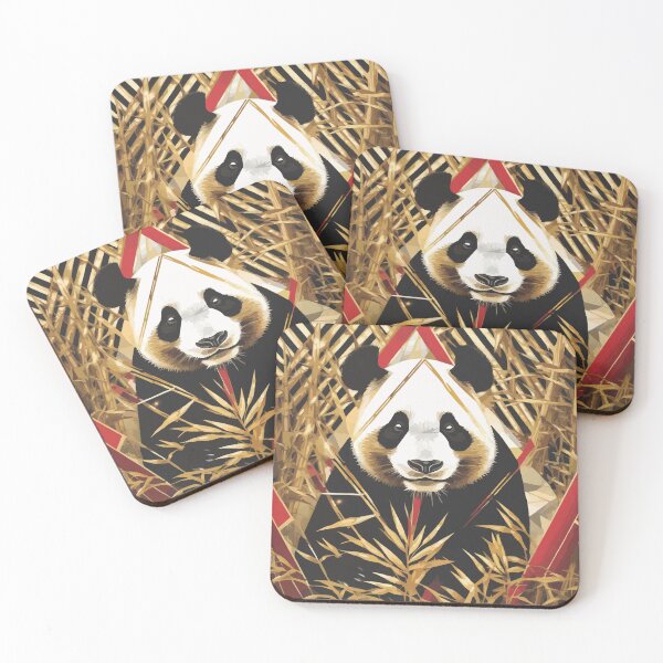 Item preview, Panda II | Endangered Animal Species Abstract Geometric Art | Digital Wildlife Collection designed and sold by DinaMite-Art.