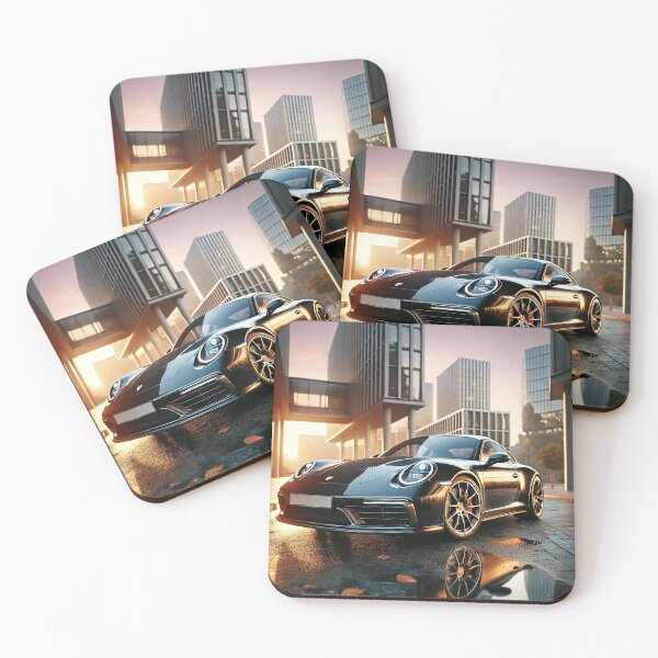 Item preview, "Reflections of Power: A Sports Car in the Golden Hour" designed and sold by philpace.
