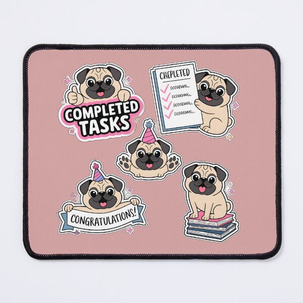Item preview, Copy of Funny and Cute Puppy COMPLETED TASKS for your Daily Life designed and sold by FurRealStudioCo.