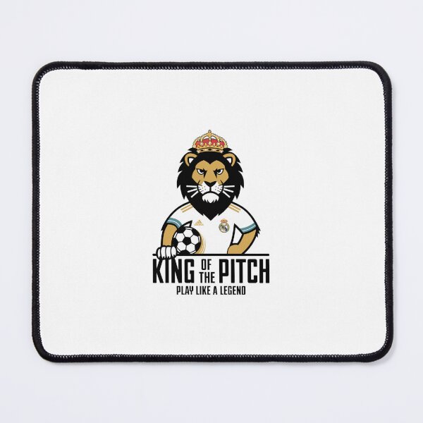 Item preview, King of the Pitch Lion - Play Like a Legend Soccer Real Madrid designed and sold by Elijah Beckham.