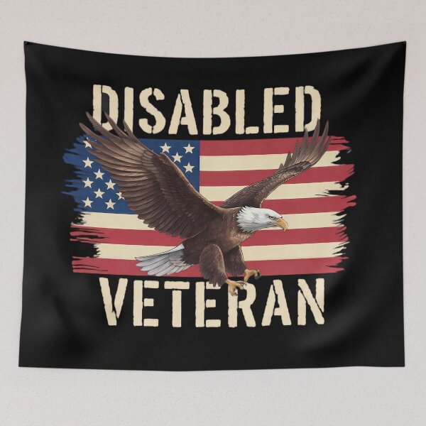 Item preview, Proud Disabled Veteran Tribute Design - Honor and Sacrifice designed and sold by GreenZenStudio.