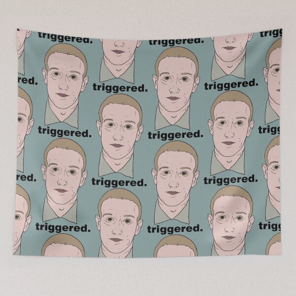 Item preview, Mark Zuckerberg looking extremely nervous designed and sold by Blue-Chicken.