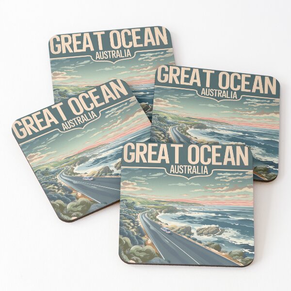 Item preview, Great Ocean Road Retro Poster 2 designed and sold by AstroRisq.
