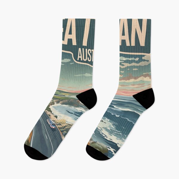 Item preview, Great Ocean Road Retro Poster 2 designed and sold by AstroRisq.