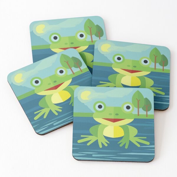 Item preview, Frog in river simple design  designed and sold by Boxing Kangaroo Retail Company.