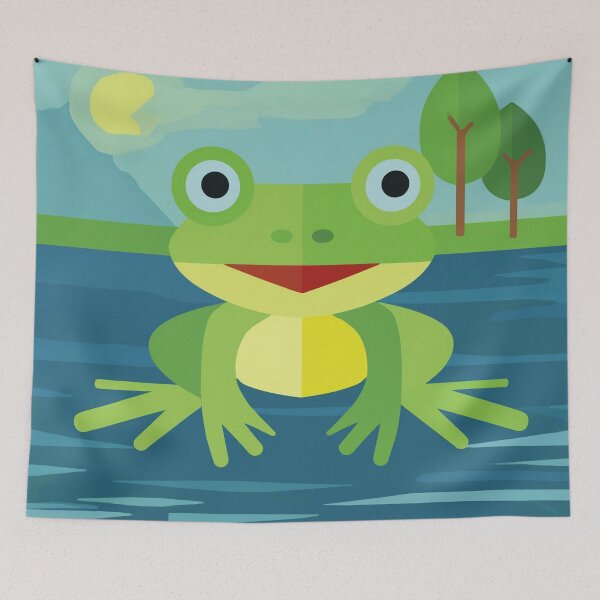 Item preview, Frog in river simple design  designed and sold by Boxing Kangaroo Retail Company.
