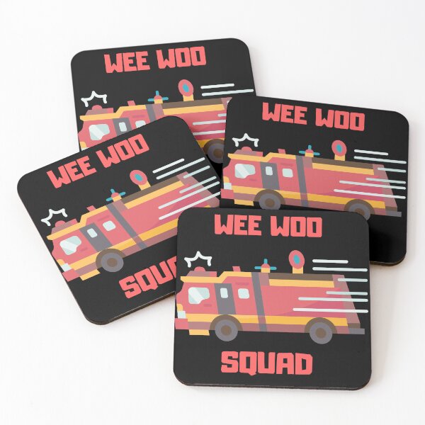 Item preview, WEE WOO SQUAD, funny gifts for firemans  designed and sold by FelkMariShop.