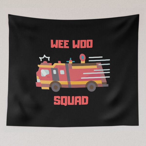 Item preview, WEE WOO SQUAD, funny gifts for firemans  designed and sold by FelkMariShop.