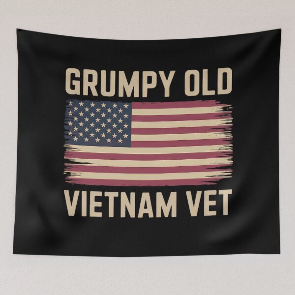 Item preview, Grumpy Old Vietnam Veteran Graphic – Patriotic Humor Design designed and sold by GreenZenStudio.