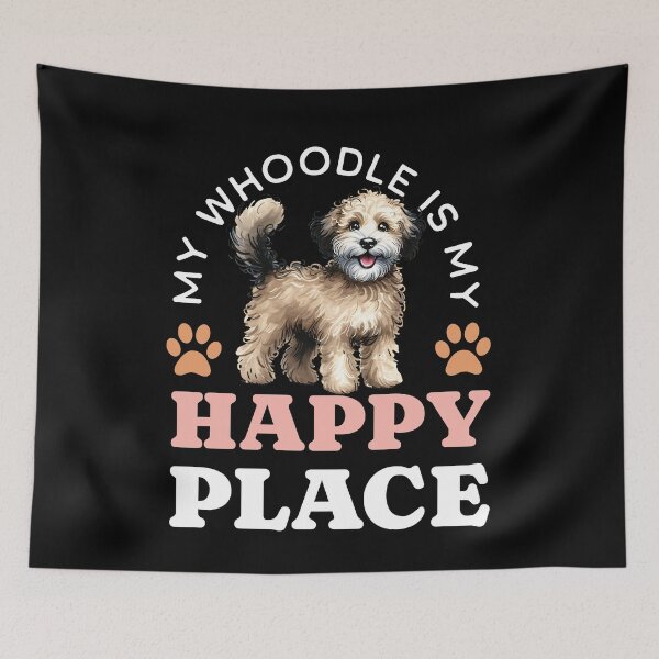Item preview, My Whoodle Is My Happy Place Gift Idea For Dog Lover designed and sold by HosvPrint .s.