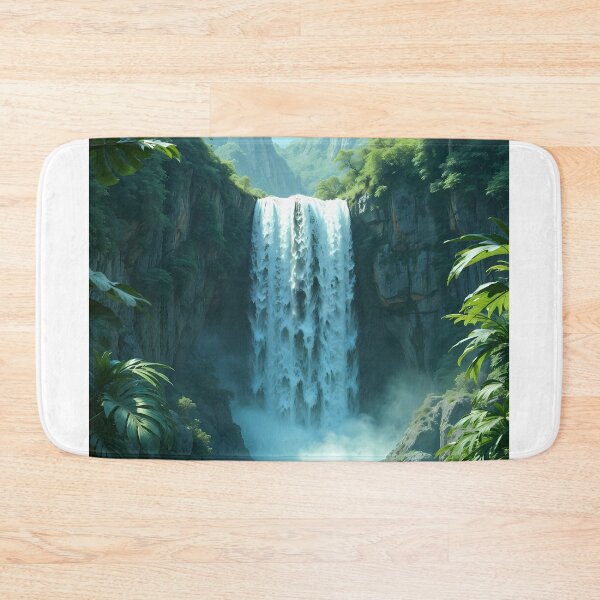 Item preview, Majestic Tropical Waterfall Oasis designed and sold by ElmoCreates.